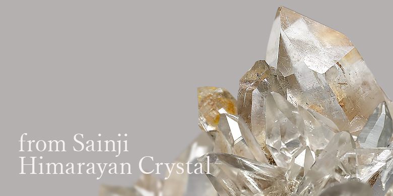 インド/サインジ産水晶クラスター、天然石クラスター
