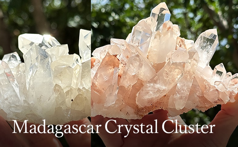 マダガスカル産水晶クラスター(未加工原石、群晶)