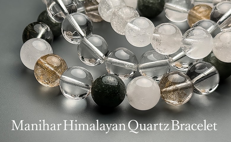 インド/マニハール産ヒマラヤ水晶ブレスレットの商品イメージ写真
