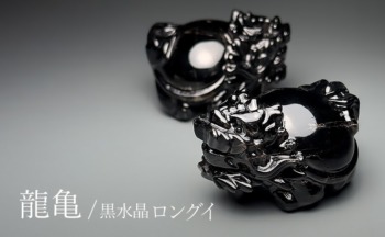 中国/山東省産モリオン（黒水晶）ロングイ（龍亀） - 埼玉県吉川市の