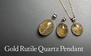 ゴールドルチルクォーツペンダント（ネックレストップ） - 埼玉県吉川