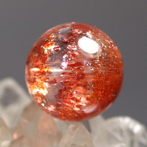 [最高品質]ファイアークォーツ1粒売り（13.4mm）