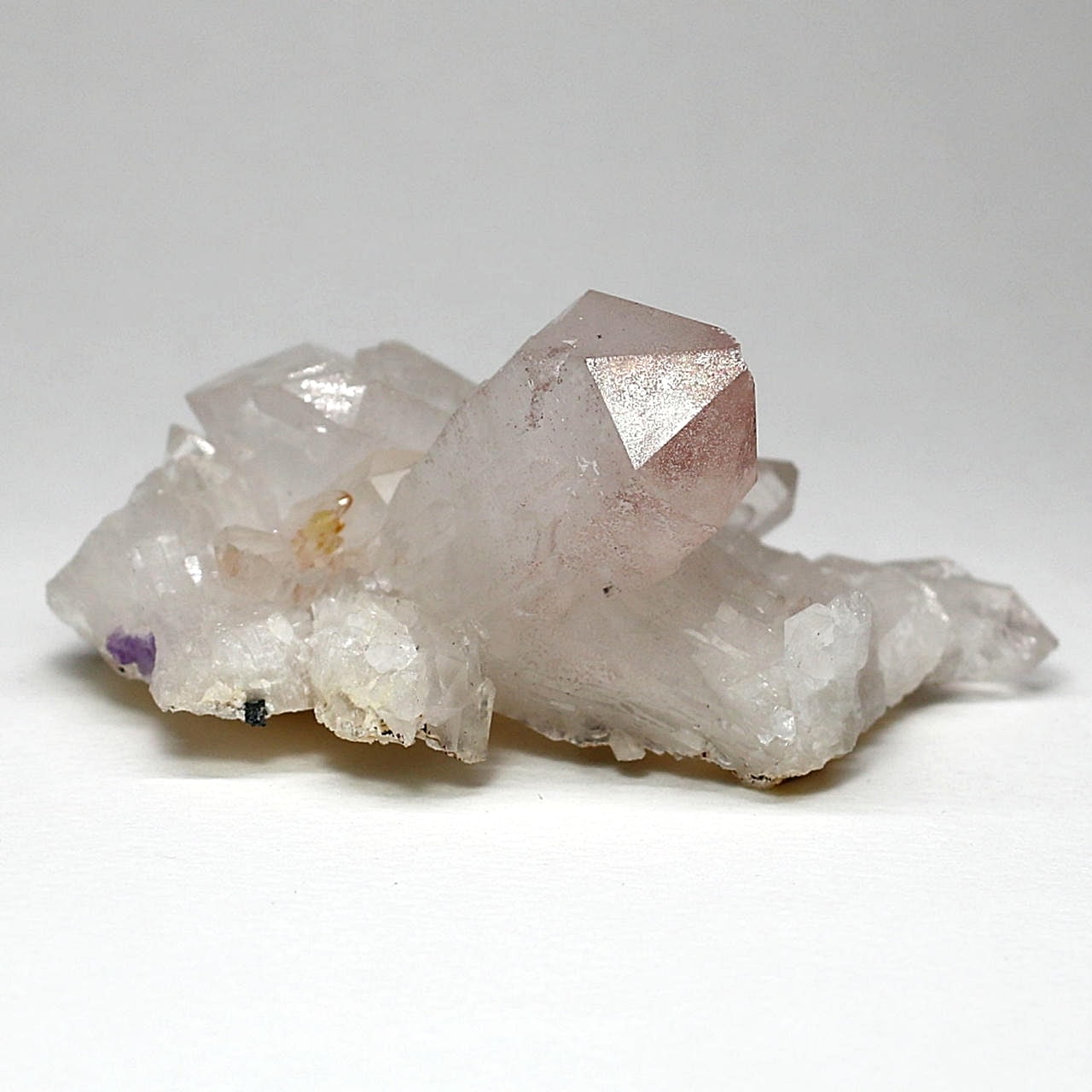 インド産フローライト共生水晶クラスター(原石116g)-slide-1