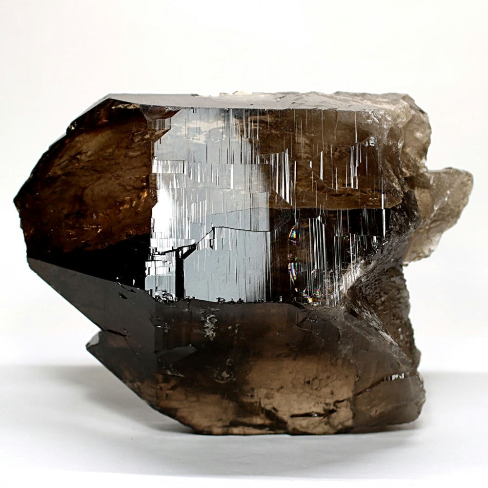 [希少・高品質]ガウリシャンカール産ヒマラヤ水晶原石/スモーキークォーツ（2.58kg大型ナチュラルポイント）