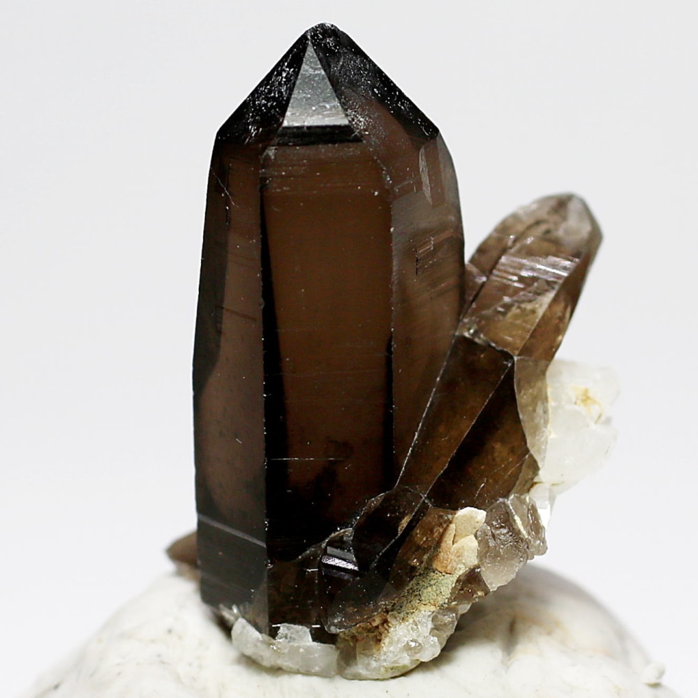 [高品質+]ガウリシャンカール産ヒマラヤ水晶原石/スモーキークォーツ（ナチュラルポイント/クラスタータイプ）(GAUSMQ-NS1270IS