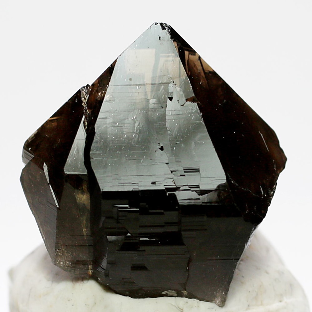 [高品質+]ネパール/ガウリシャンカール産ヒマラヤ水晶原石/スモーキークォーツ（ナチュラルポイント）