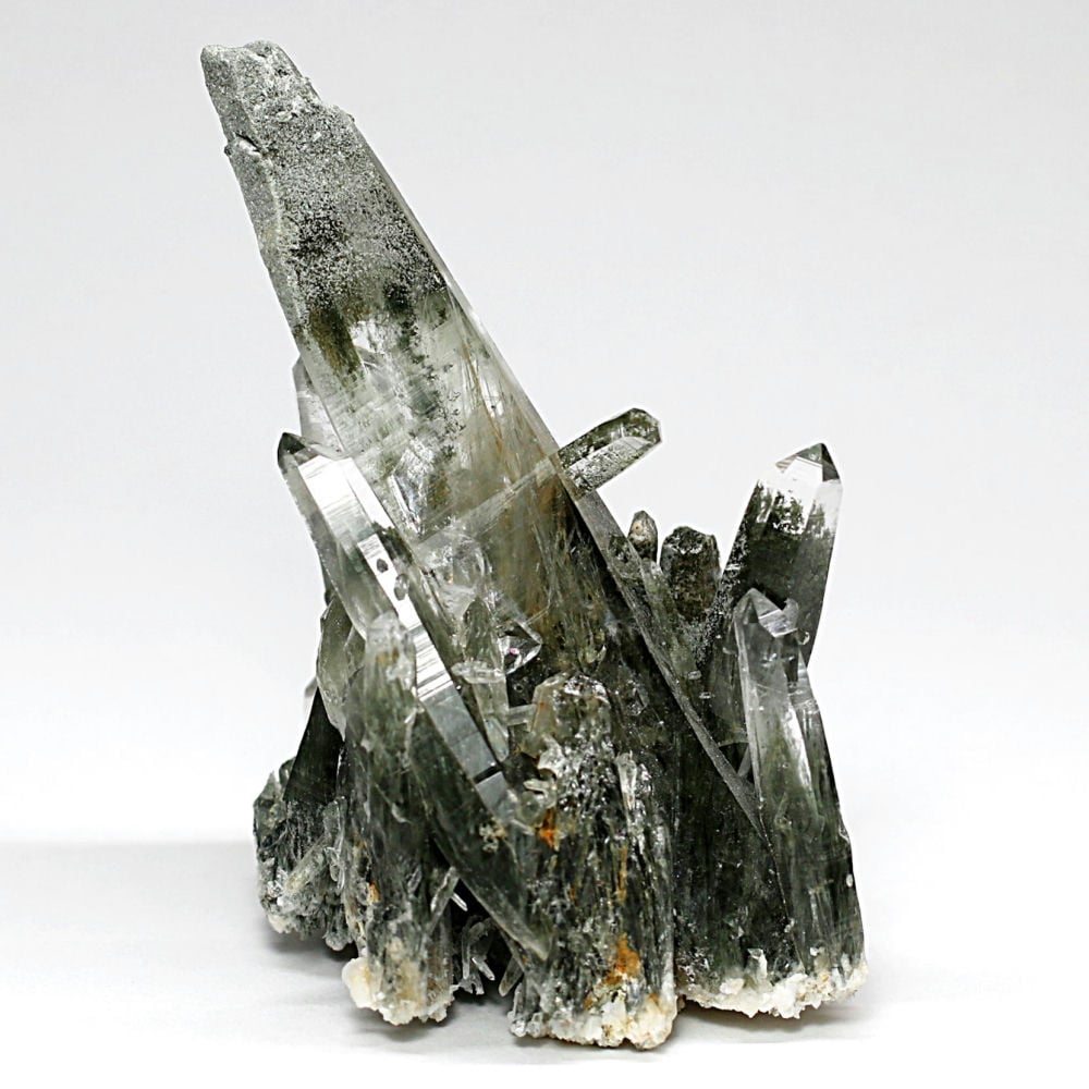 [高品質]ガネッシュヒマール産ヒマラヤ水晶クラスター/角閃石インクルージョン原石（68.7g）