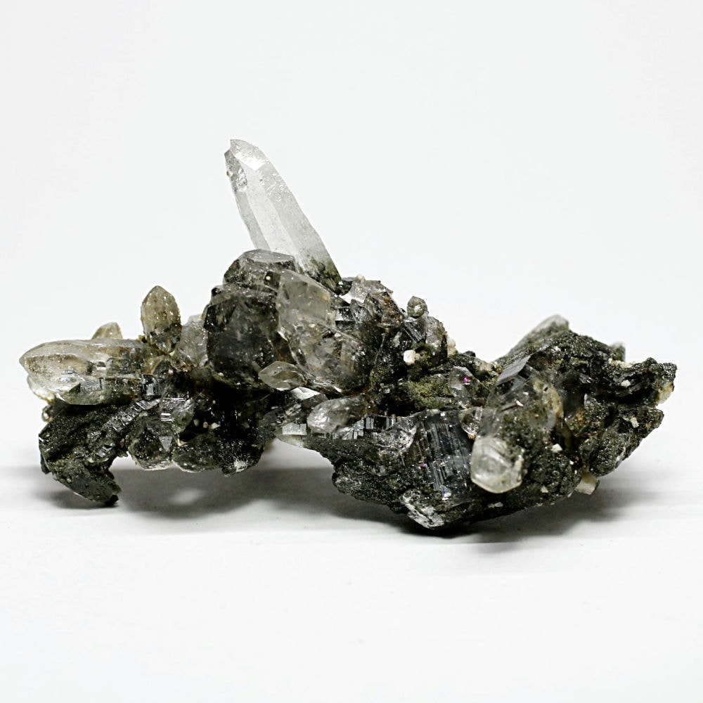 [高品質]ガネッシュヒマール産ヒマラヤ水晶クラスター/原石ダブルポイント（48.4g）