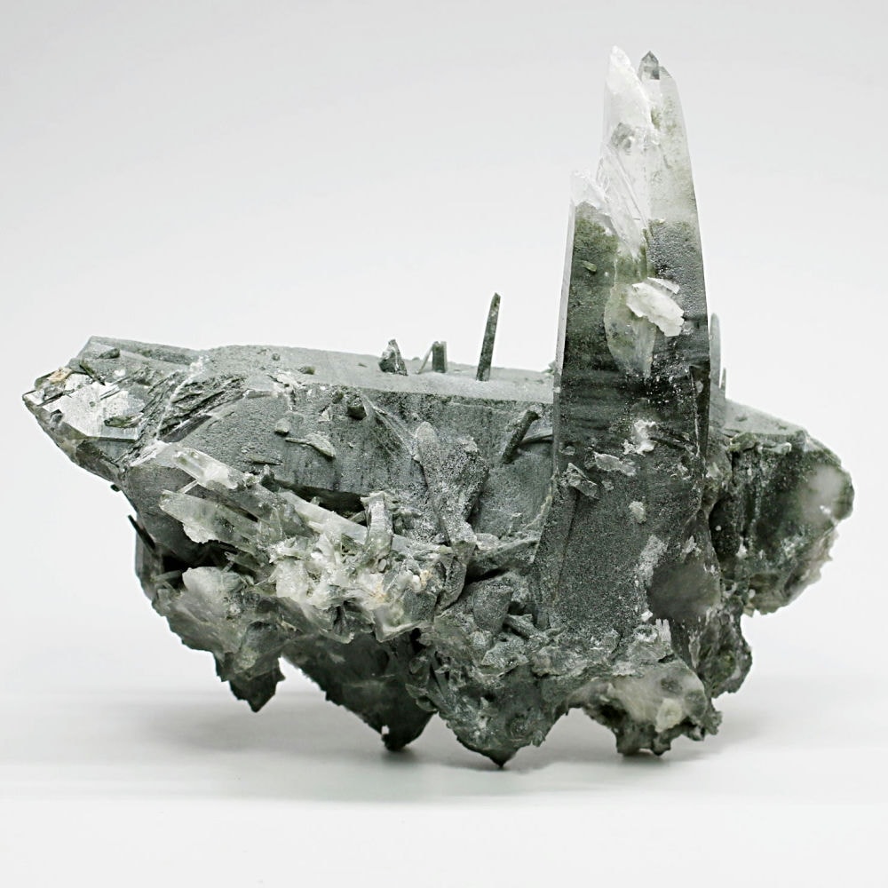 [高品質]ガネッシュヒマール産ヒマラヤ水晶クラスター/原石（461g）