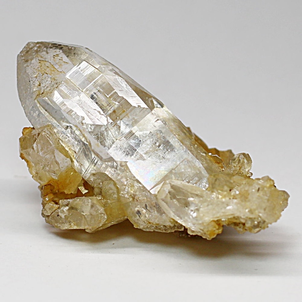 ガネッシュヒマール/ヒンドゥン産ヒマラヤ水晶原石ナチュラルポイント/クラスタータイプ(全長46.7mm)-slide-1