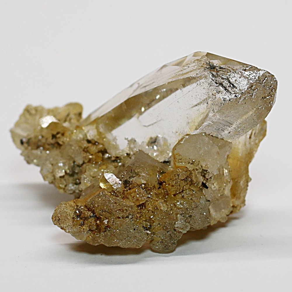 ガネッシュヒマール/ヒンドゥン産ヒマラヤ水晶原石ナチュラルポイント/クラスタータイプ(全長46.7mm)-slide-4