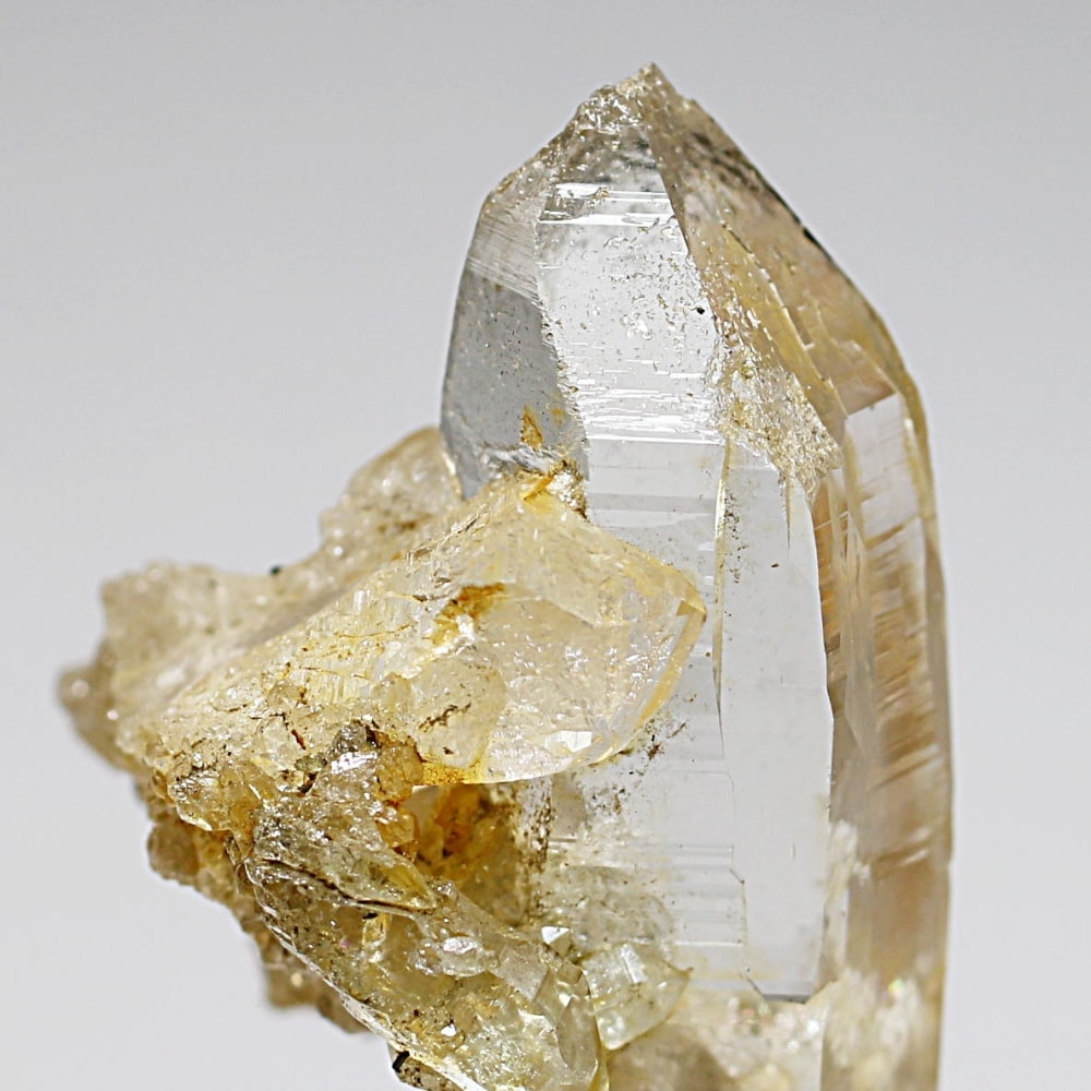 ガネッシュヒマール/ヒンドゥン産ヒマラヤ水晶原石ナチュラルポイント/クラスタータイプ(全長46.7mm)-slide-6