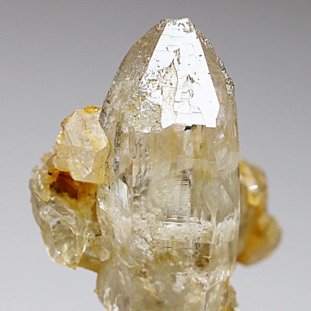 ガネッシュヒマール/ヒンドゥン産ヒマラヤ水晶原石ナチュラルポイント/クラスタータイプ(全長46.7mm)-slide-7