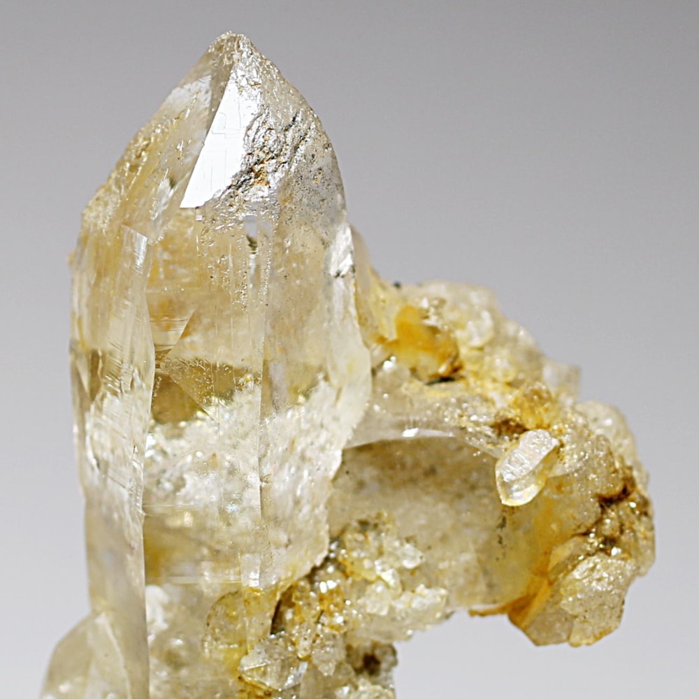 ガネッシュヒマール/ヒンドゥン産ヒマラヤ水晶原石ナチュラルポイント/クラスタータイプ(全長46.7mm)-slide-8