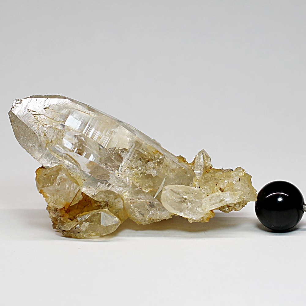 ガネッシュヒマール/ヒンドゥン産ヒマラヤ水晶原石ナチュラルポイント/クラスタータイプ(全長46.7mm)-slide-9