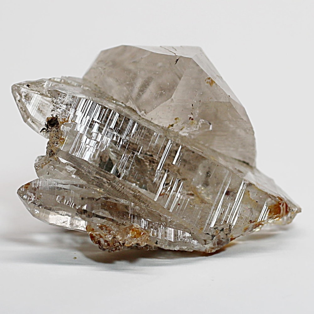 ガネッシュヒマール/ヒンドゥン産ヒマラヤ水晶原石ナチュラルポイント/クラスタータイプ(全長53.8mm)-slide-0