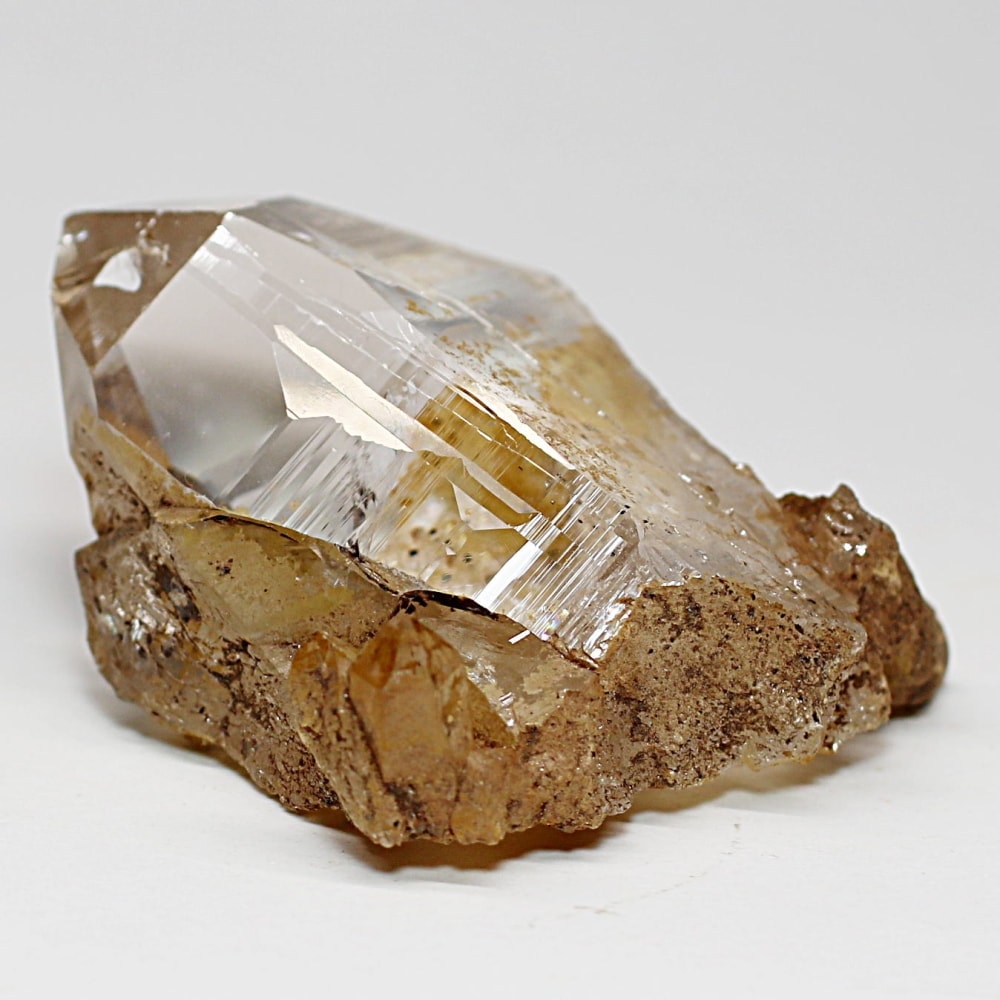 ガネッシュヒマール/ヒンドゥン産ヒマラヤ水晶原石ナチュラルポイント/クラスタータイプ(全長53.5mm)-slide-1