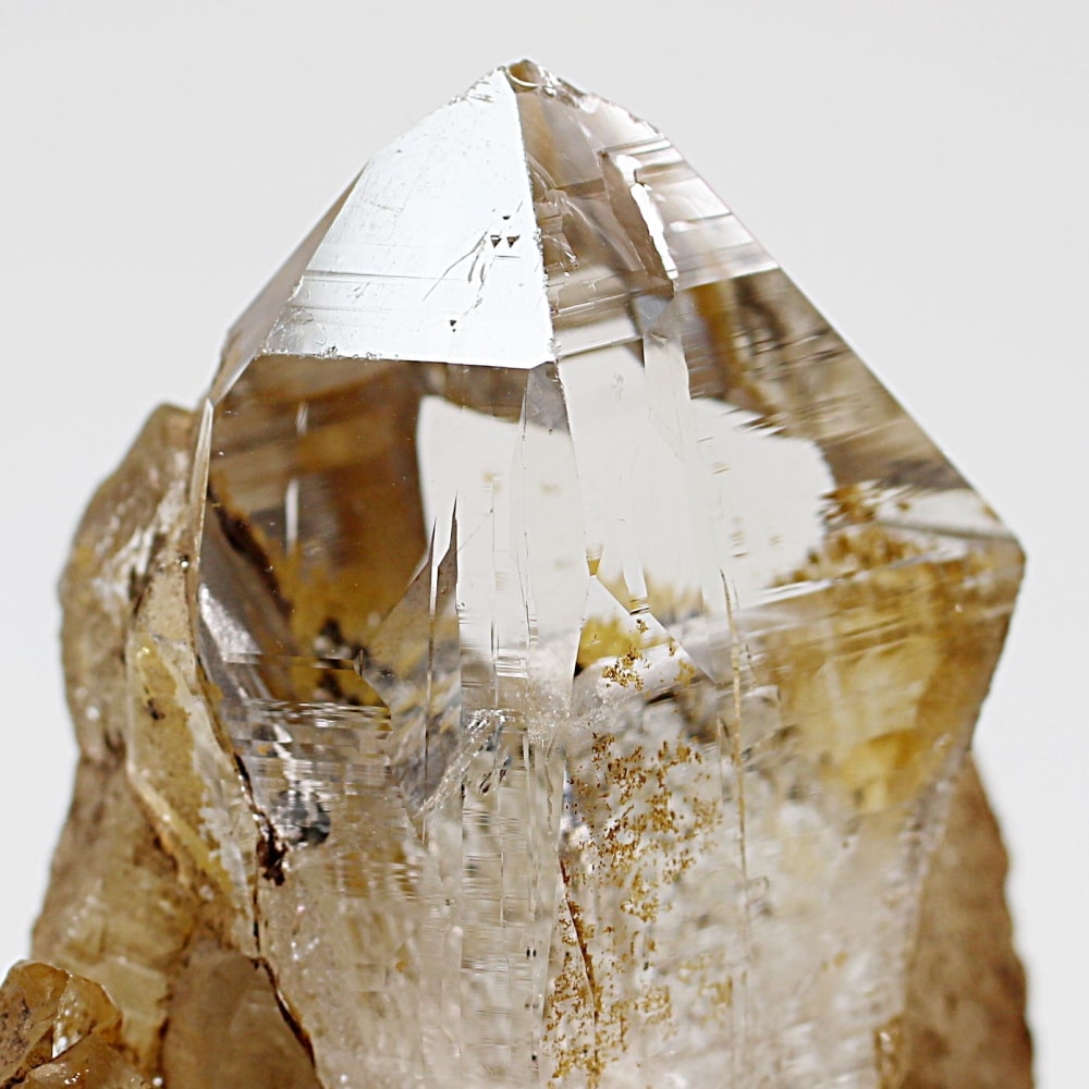 ガネッシュヒマール/ヒンドゥン産ヒマラヤ水晶原石ナチュラルポイント/クラスタータイプ(全長53.5mm)-slide-6