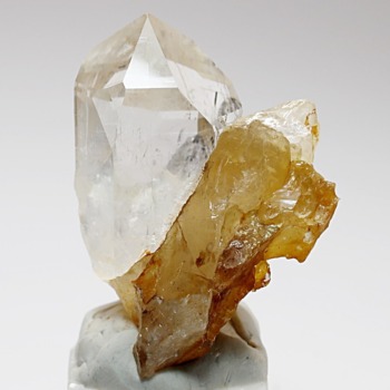 ガネッシュヒマール/ヒンドゥン産ヒマラヤ水晶原石ナチュラルポイント/クラスタータイプ（全長46.4mm）(HIDG-CL0669IS)