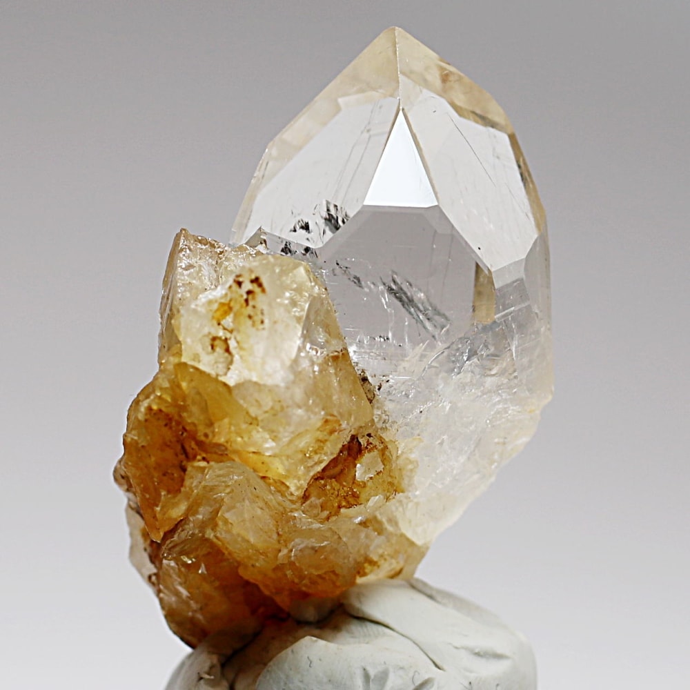 ガネッシュヒマール/ヒンドゥン産ヒマラヤ水晶原石ナチュラルポイント/クラスタータイプ(全長46.4mm)-slide-2