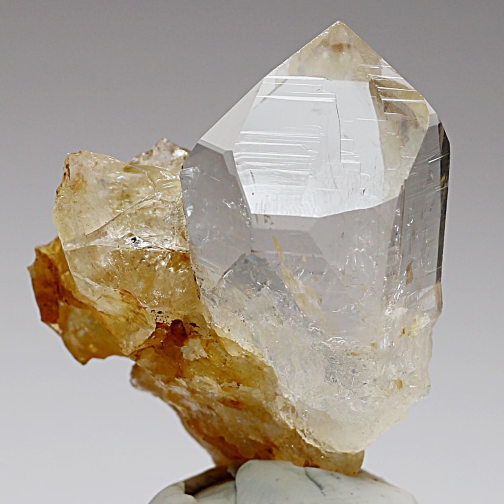 ガネッシュヒマール/ヒンドゥン産ヒマラヤ水晶原石ナチュラルポイント/クラスタータイプ(全長46.4mm)-slide-3