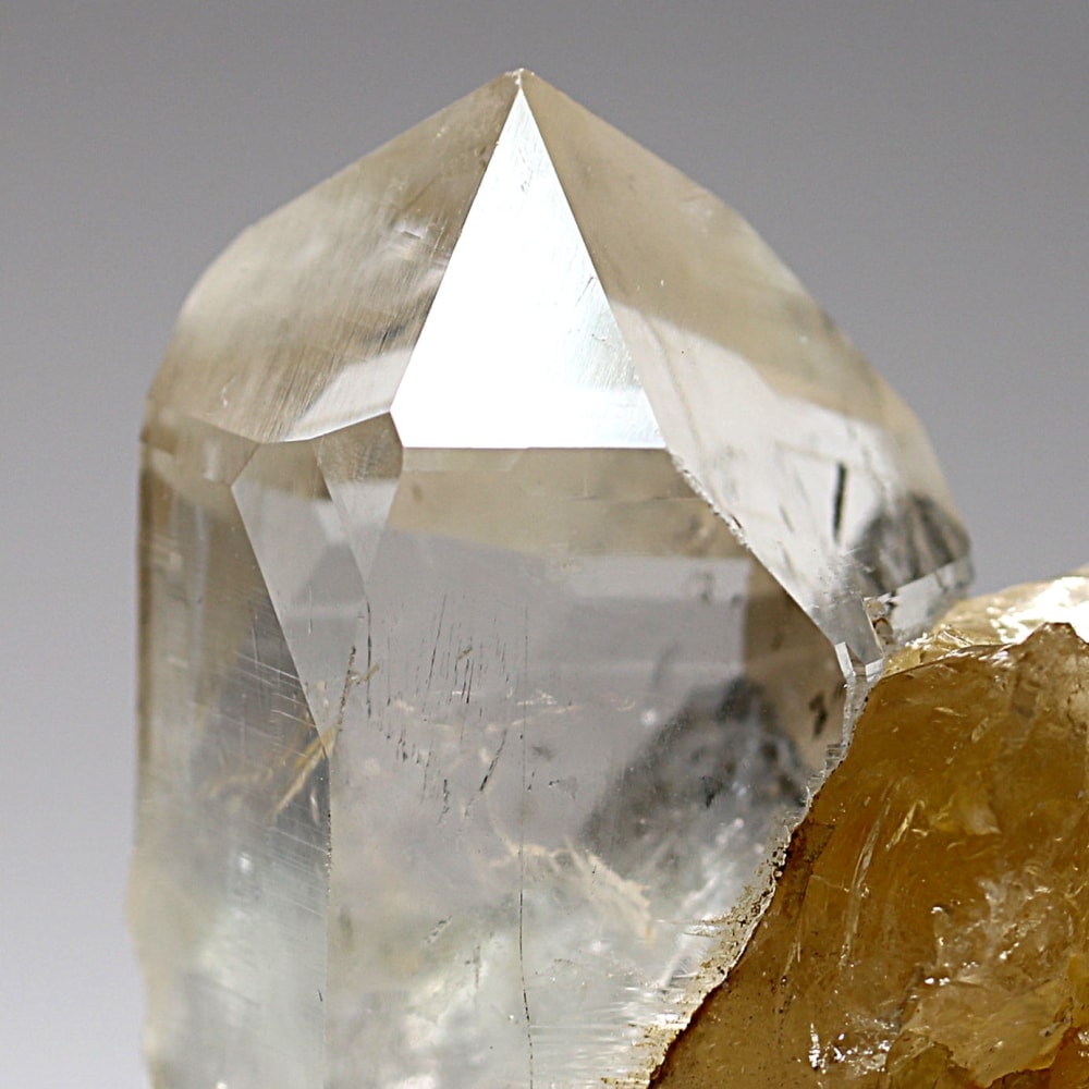 ガネッシュヒマール/ヒンドゥン産ヒマラヤ水晶原石ナチュラルポイント/クラスタータイプ(全長46.4mm)-slide-6