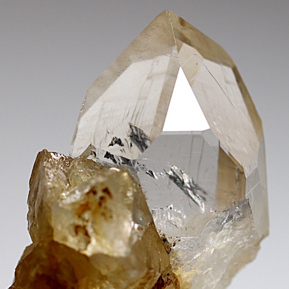 ガネッシュヒマール/ヒンドゥン産ヒマラヤ水晶原石ナチュラルポイント/クラスタータイプ(全長46.4mm)-slide-7