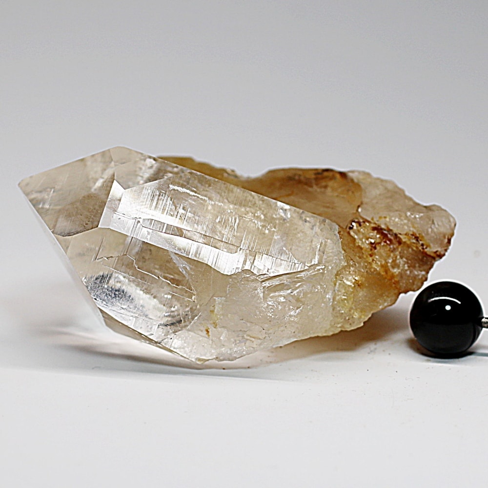 ガネッシュヒマール/ヒンドゥン産ヒマラヤ水晶原石ナチュラルポイント/クラスタータイプ(全長46.4mm)-slide-9