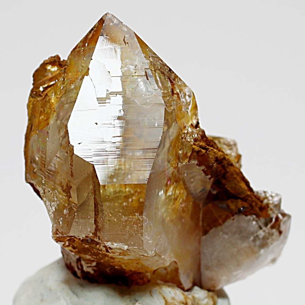 ガネッシュヒマール/ヒンドゥン産ヒマラヤ水晶原石ナチュラルポイント/クラスタータイプ(全長46.7mm)-slide-5