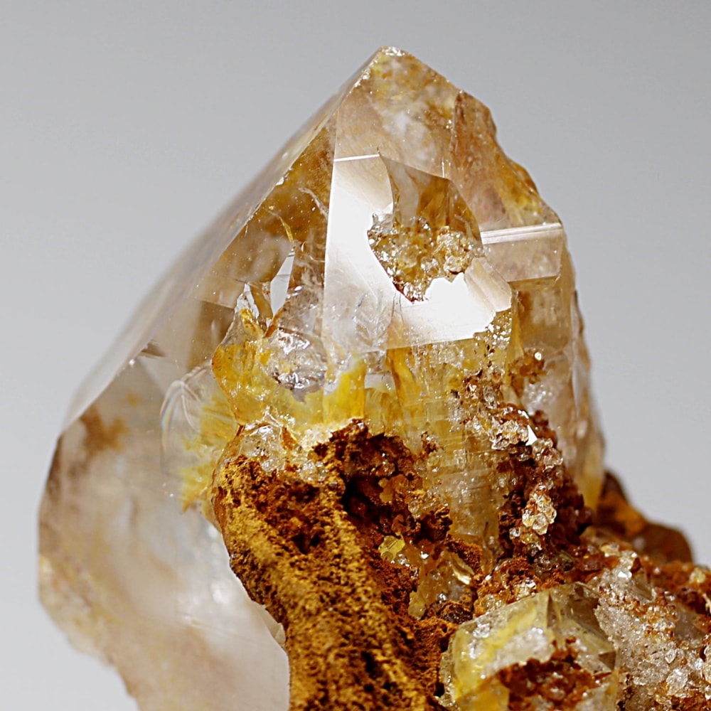 ガネッシュヒマール/ヒンドゥン産ヒマラヤ水晶原石ナチュラルポイント/クラスタータイプ(全長46.7mm)-slide-7