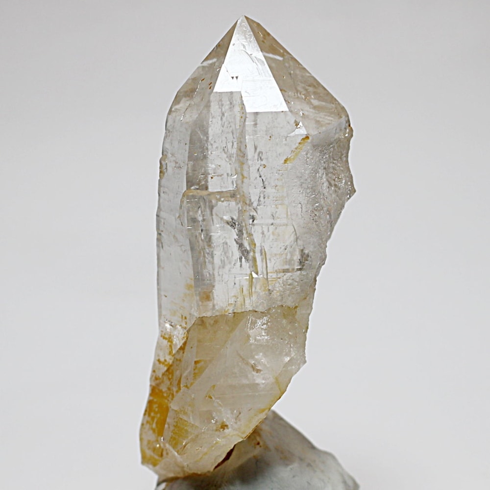 ガネッシュヒマール/ヒンドゥン産ヒマラヤ水晶原石ナチュラルポイント(全長89.6mm)-slide-1