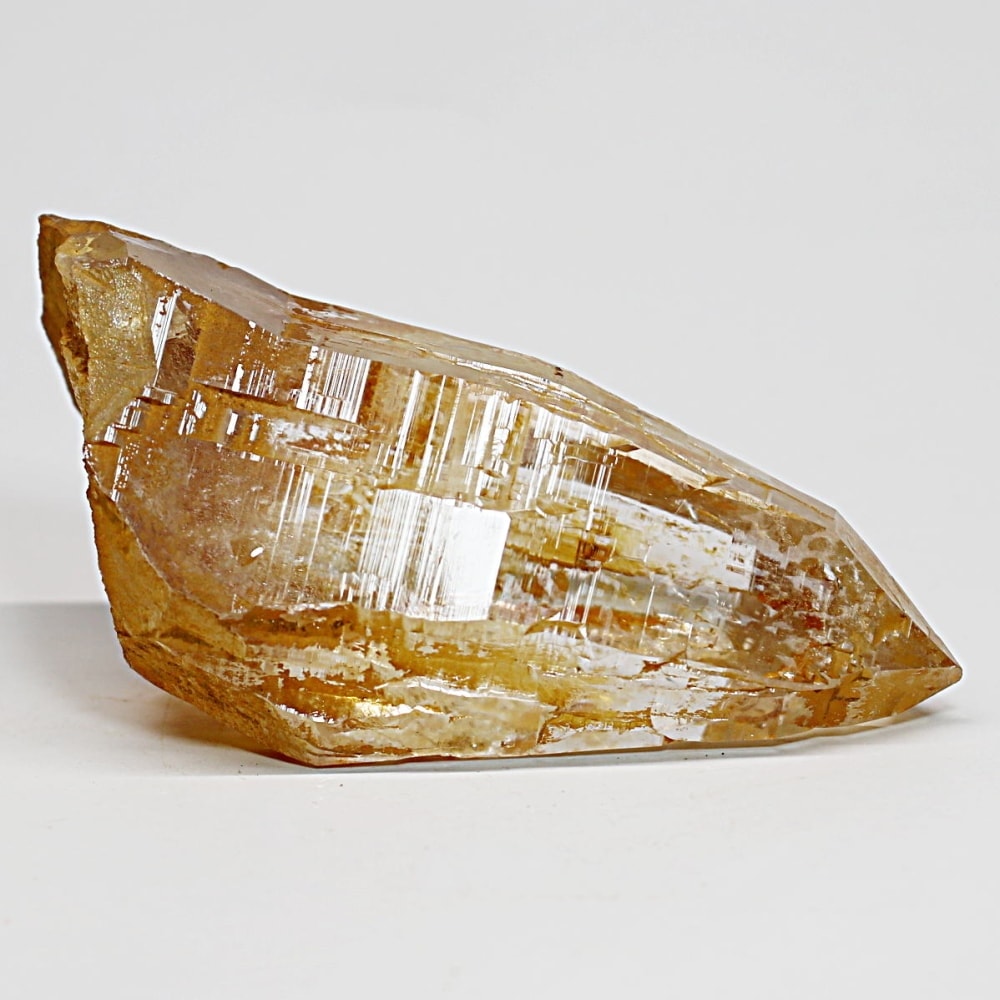 ガネッシュヒマール/ヒンドゥン産ヒマラヤ水晶原石ナチュラルポイント(全長80.7mm)-slide-1