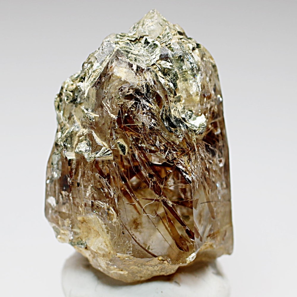 ガネッシュヒマール/ヒンドゥン産ヒマラヤ水晶原石ナチュラルポイント(全長59.0mm/マイカ共生)-slide-0