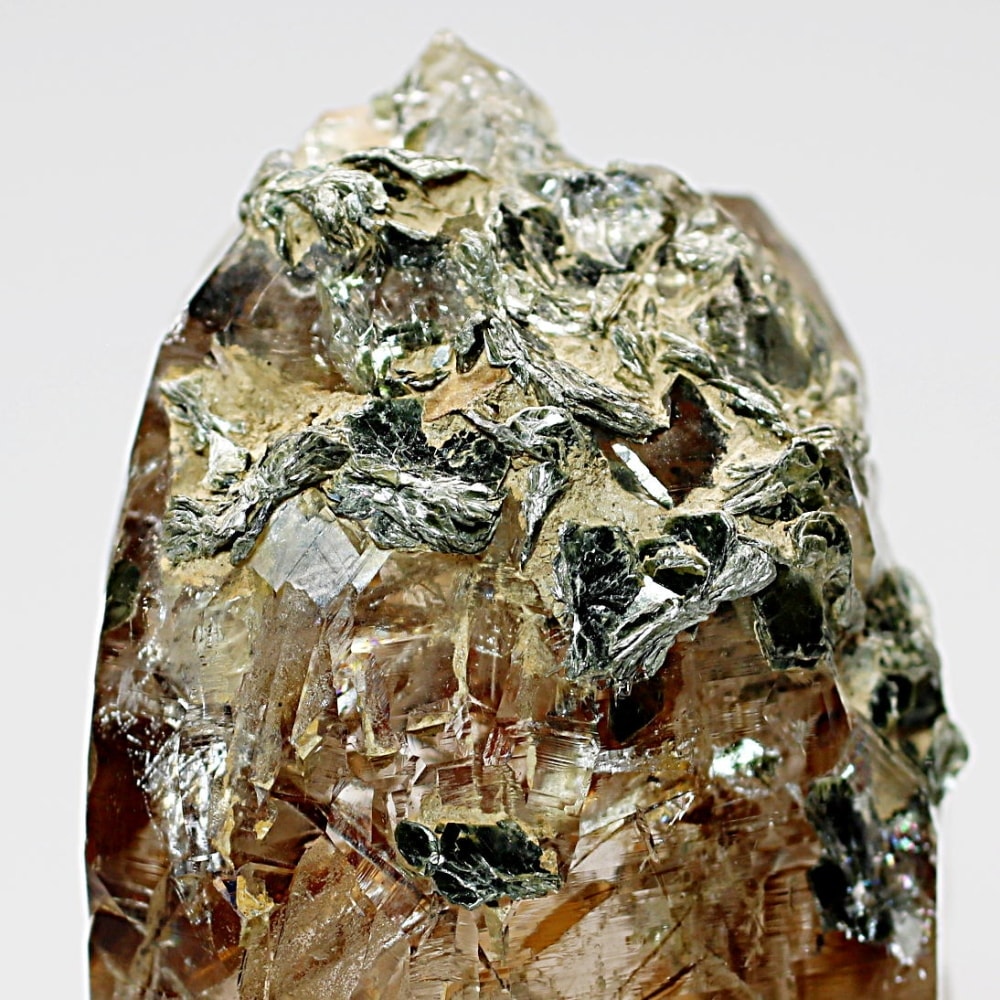 ガネッシュヒマール/ヒンドゥン産ヒマラヤ水晶原石ナチュラルポイント(全長59.0mm/マイカ共生)-slide-6