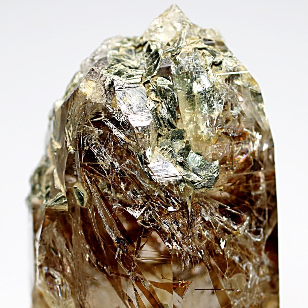 ガネッシュヒマール/ヒンドゥン産ヒマラヤ水晶原石ナチュラルポイント(全長59.0mm/マイカ共生)-slide-7