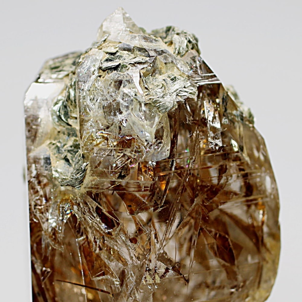 ガネッシュヒマール/ヒンドゥン産ヒマラヤ水晶原石ナチュラルポイント(全長59.0mm/マイカ共生)-slide-8