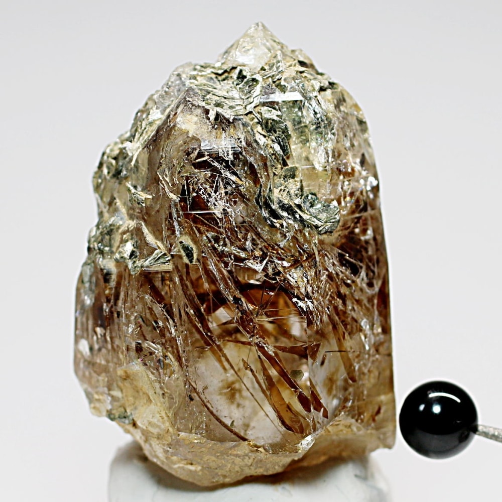 ガネッシュヒマール/ヒンドゥン産ヒマラヤ水晶原石ナチュラルポイント(全長59.0mm/マイカ共生)-slide-9