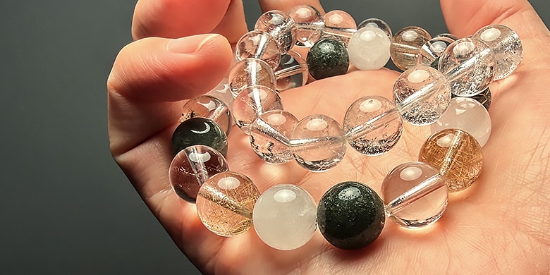 マニハール産ヒマラヤ水晶ブレスレットのイメージ写真