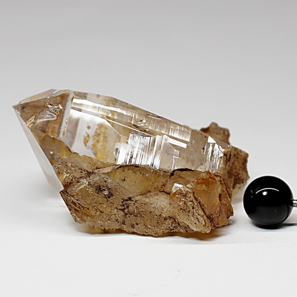 ガネッシュヒマール/ヒンドゥン産ヒマラヤ水晶原石ナチュラルポイント(全長59.0mm/マイカ共生)-slide-10