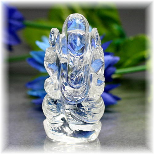 [インド産]ヒマラヤ水晶ガネーシャ像