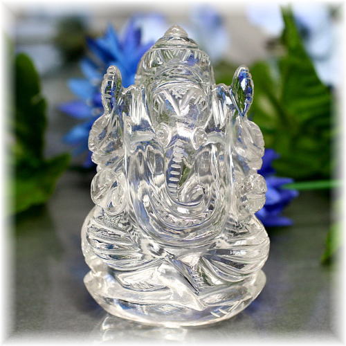[インド産]ヒマラヤ水晶ガネーシャ像