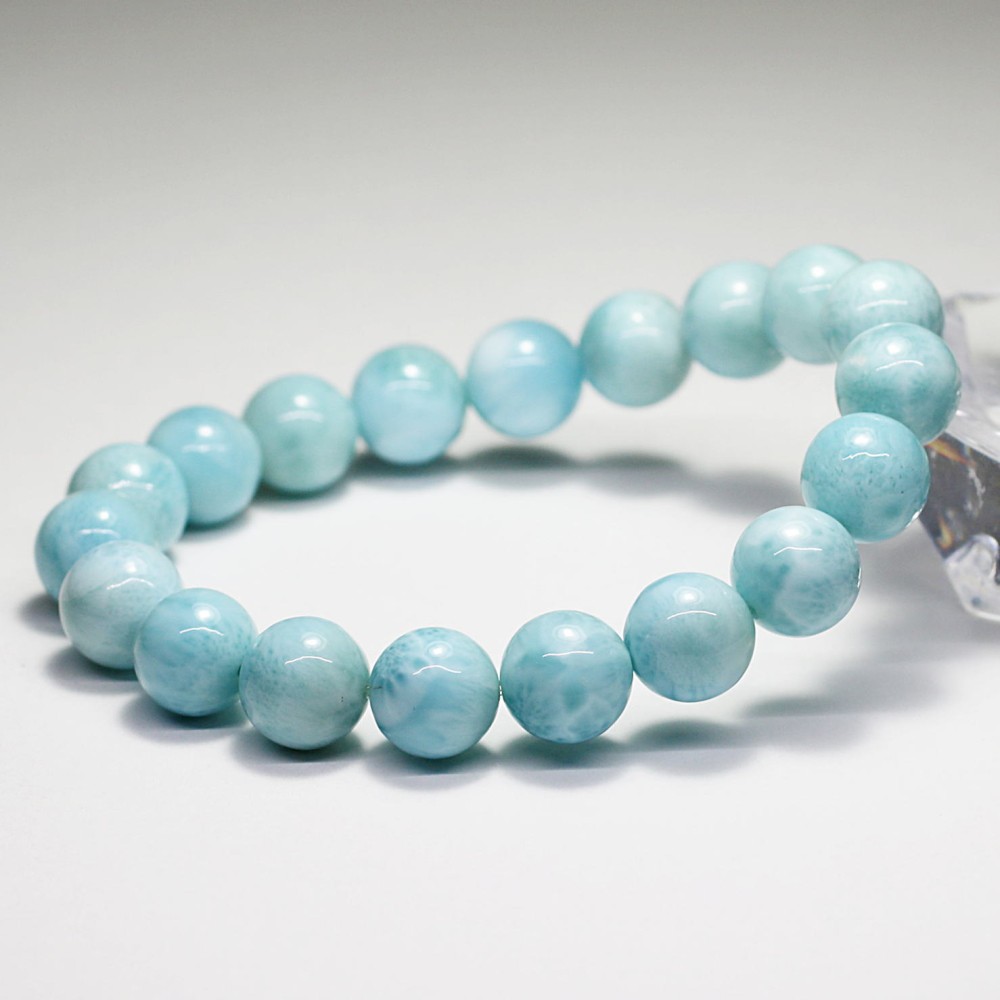 AA]ラリマーブレスレット（約10mm玉・特別価格）(LARIMAR-SPP1002IS