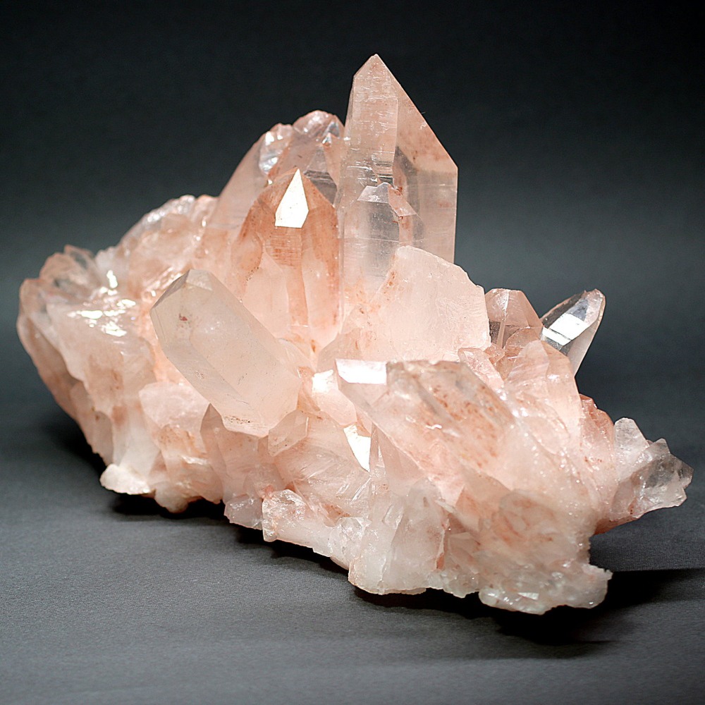 インド/マニカラン産]ヒマラヤ水晶クラスター（特別価格・ピンク・イシス）(MNH-P1760IS) | 天然石・パワーストーン  Infonix（インフォニック）