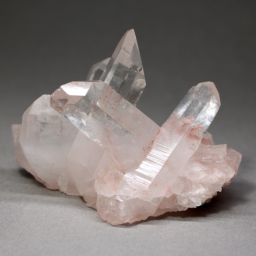 ピンク マニカラン水晶 クラスター 天然