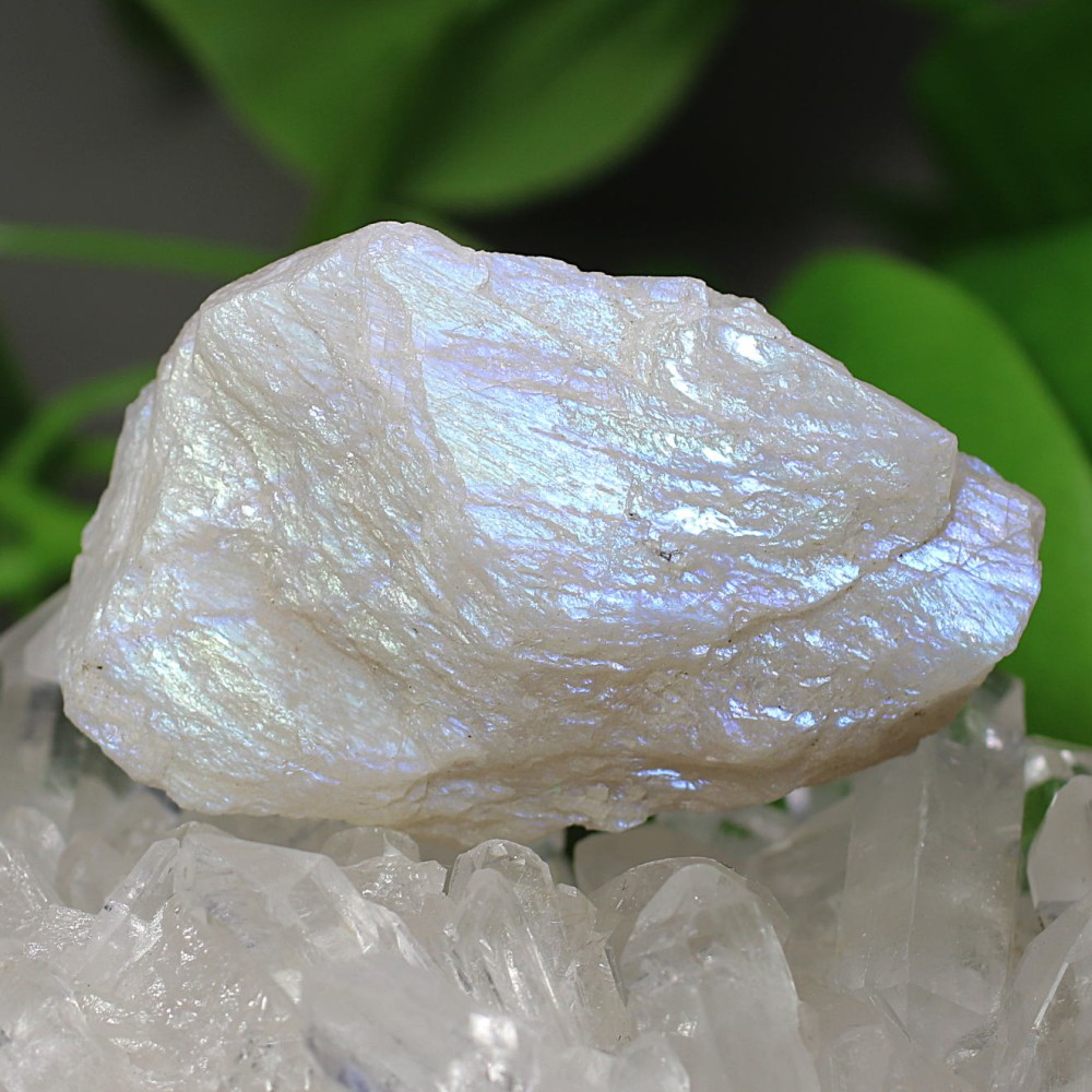 [トップクォリティ]タンザニア産ムーンストーン原石（ホワイトラブラドライト・53.8g）