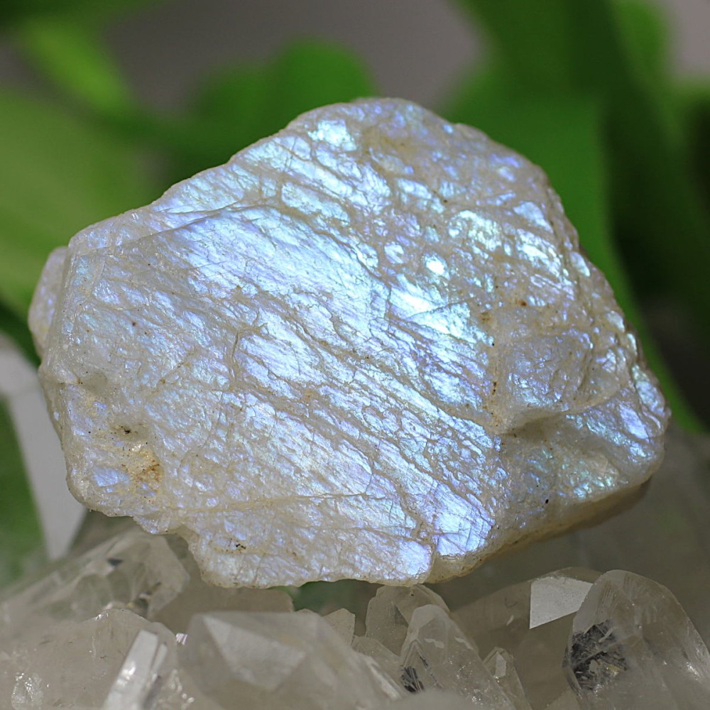 [トップクォリティ]タンザニア産ムーンストーン原石（ホワイトラブラドライト・59.5g）