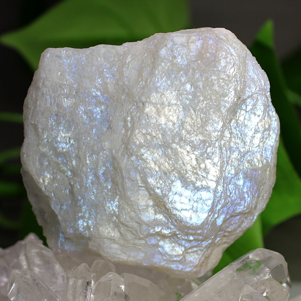 [トップクォリティ]タンザニア産ムーンストーン原石（ホワイトラブラドライト・109g）