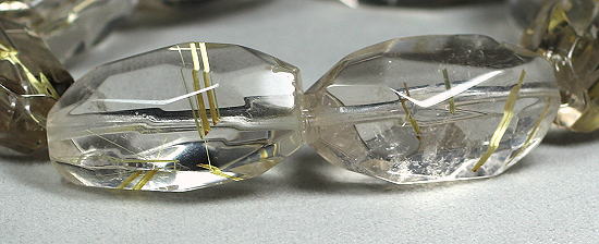 ゴールドルチルクォーツラフカットブレスレット-slide-2