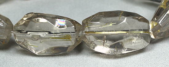 ゴールドルチルクォーツラフカットブレスレット-slide-3