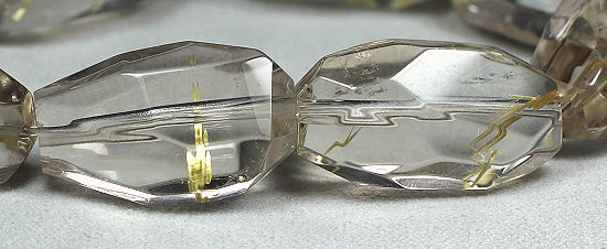 ゴールドルチルクォーツラフカットブレスレット-slide-4